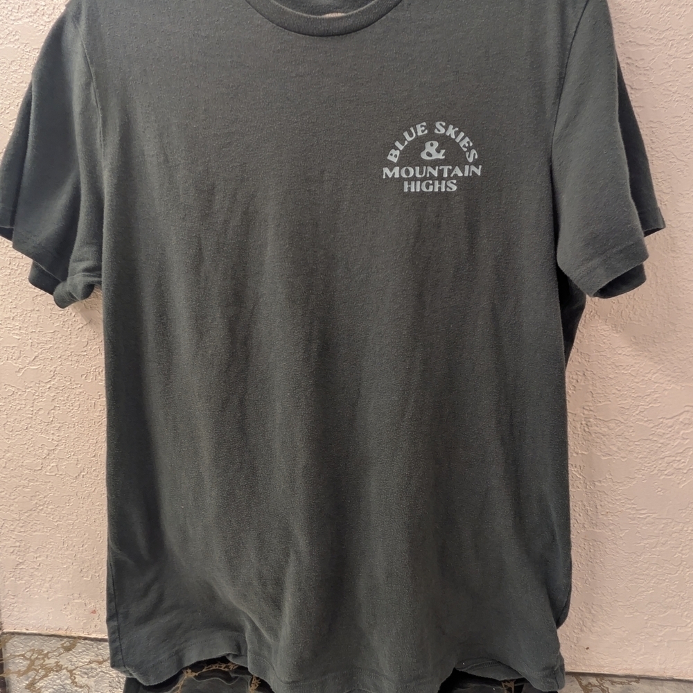 Men's Grey Blue T-Shirt